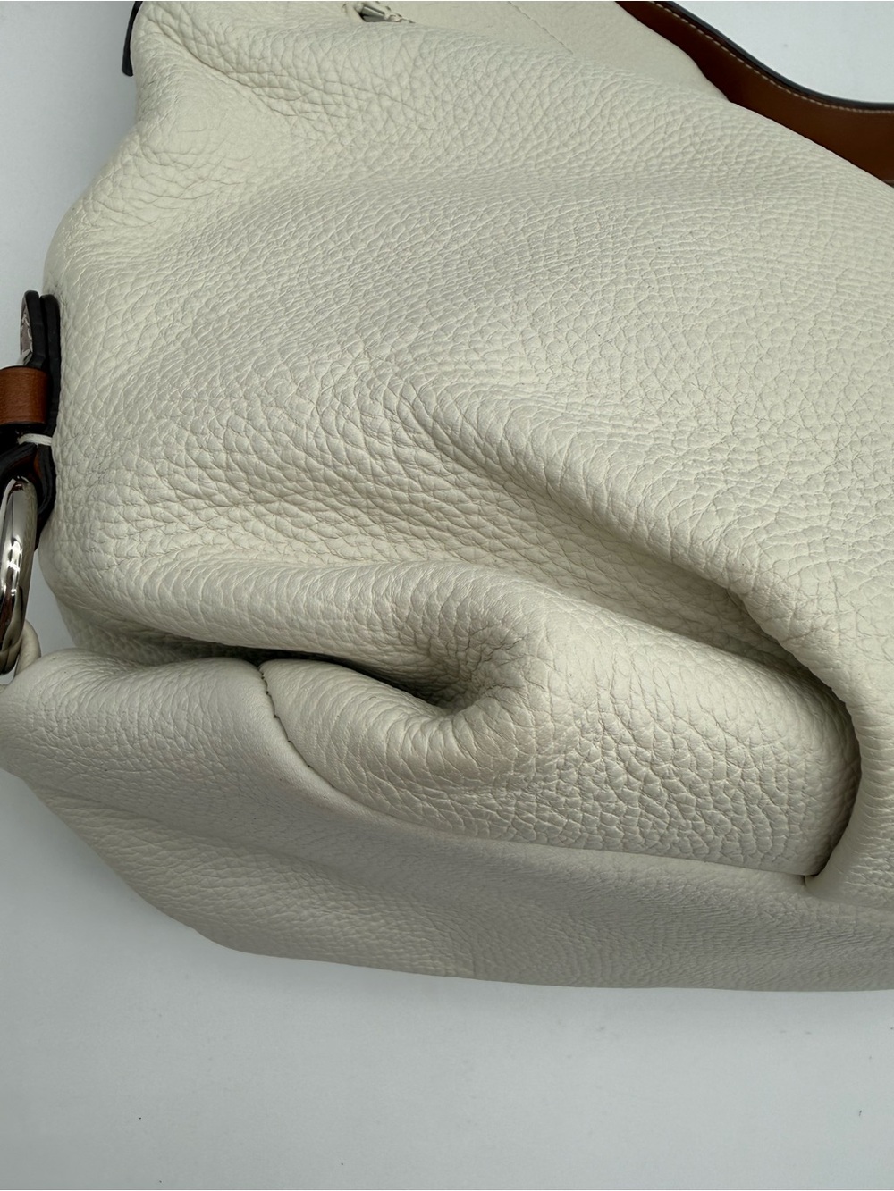 COACH EAST WEST DUFFLE WHITE/BROWN BAG - Picture 4 of 12